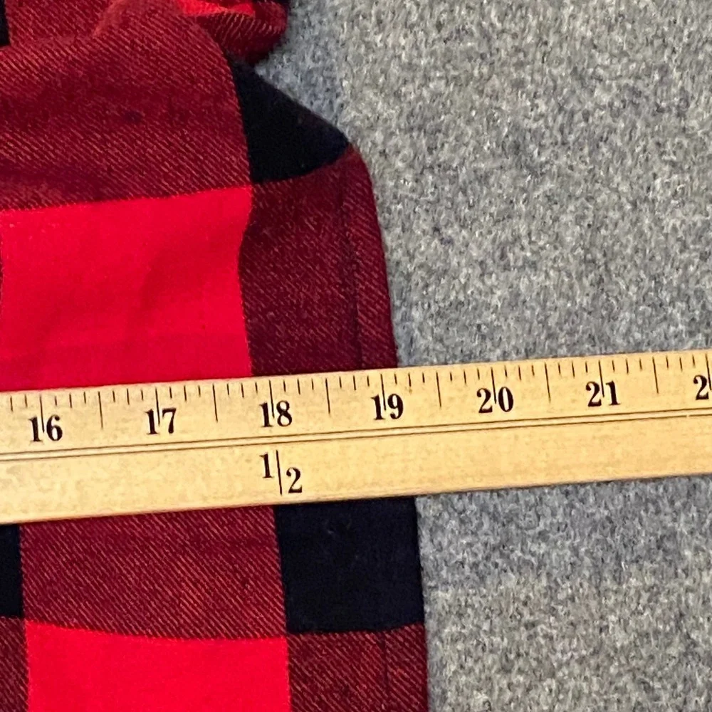 Girls Flannel Mom and Pop's Kids Maxi Skirt Sz 4 Red Black Buffalo Plaid Cotton